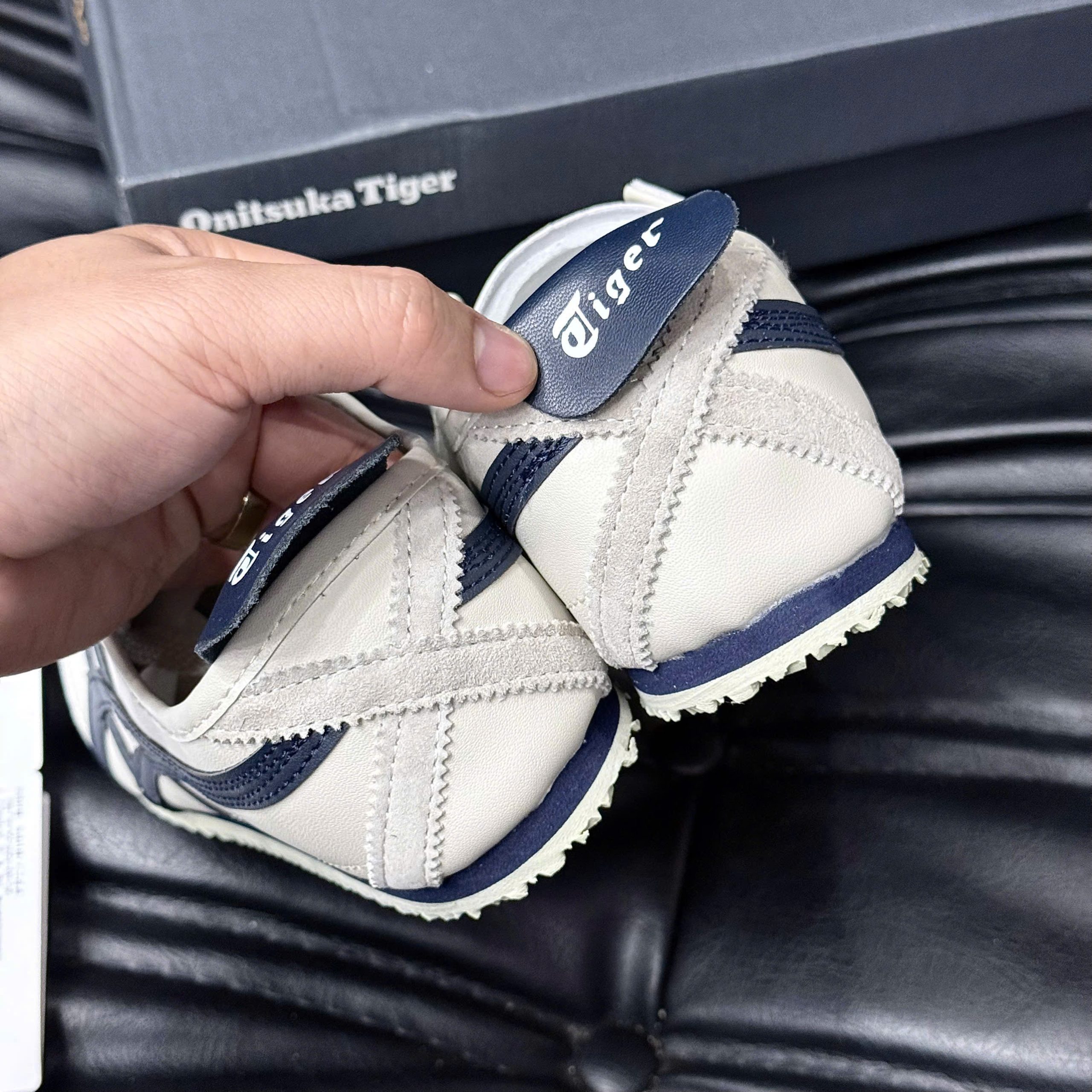 Giày Onitsuka Tiger 'Cream Navy' Like Auth Giày Onitsuka Tiger 'Cream Navy' Like Auth - Ảnh 5