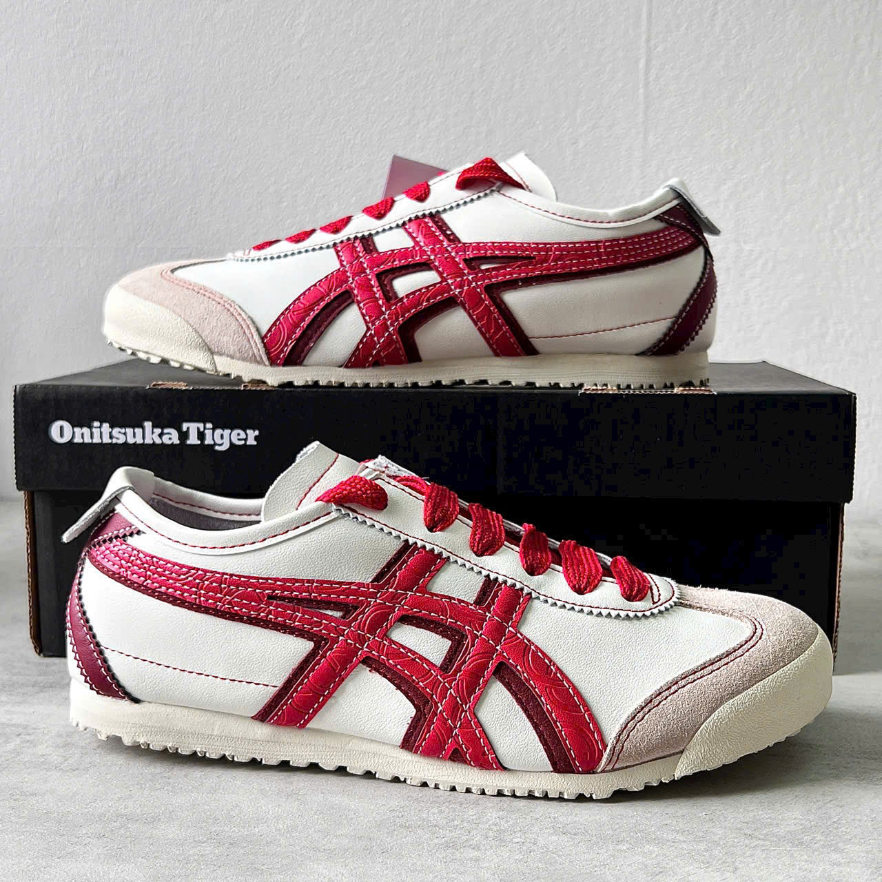 Giày Onitsuka Tiger Mexico Year Snake 2025 'White Red' Like Auth Giày Onitsuka Tiger Mexico Year Snake 2025 'White Red' Like Auth