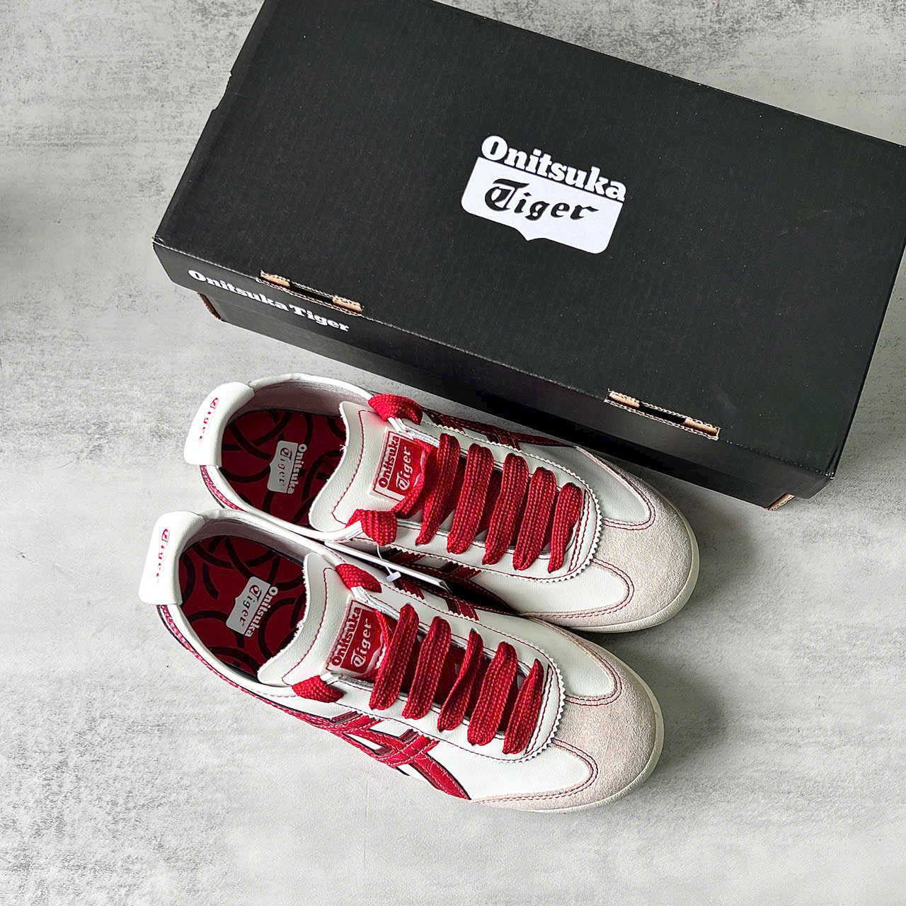 Giày Onitsuka Tiger Mexico Year Snake 2025 'White Red' Like Auth Giày Onitsuka Tiger Mexico Year Snake 2025 'White Red' Like Auth - Ảnh 2
